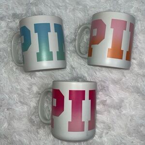 PINK Victoria's Secret 3 Mugs 29oz each